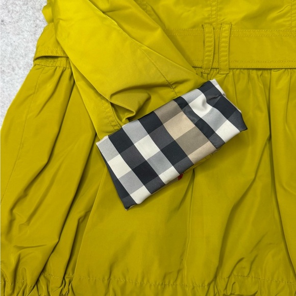 Burberry Girls Light Jacket Mustard Citrus Yellow Size 12Y - Picture 9 of 10